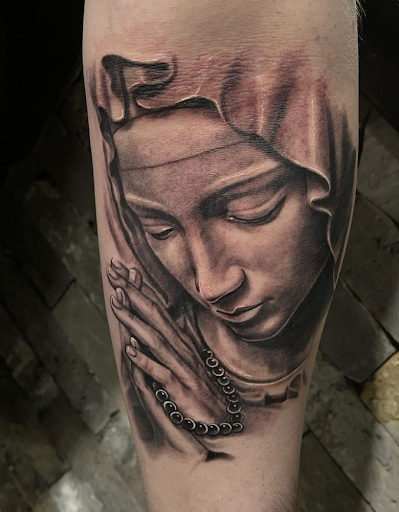 Explore tattoo ideas of strength, creative tattoo ideas in San Antonio, available at Firme Copias Tattoo Studio