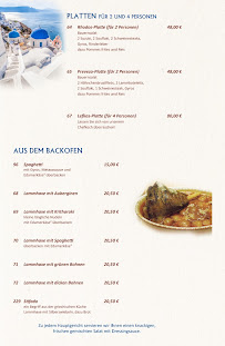 Restaurant grec Restaurant Rhodos à Berlin (le menu)