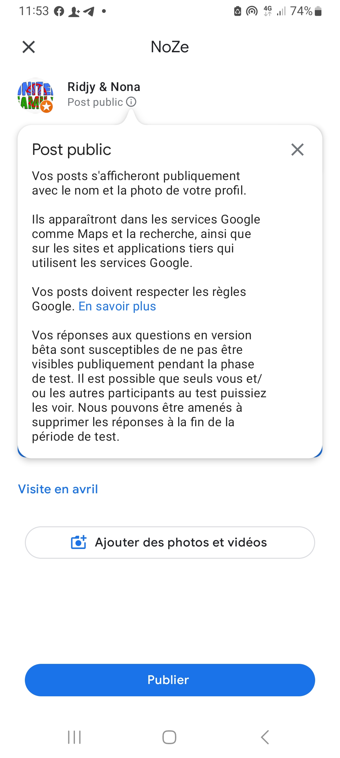 Photo n° 1 de l'avis de Ridjy. fait le 12/06/2022 à 20:22