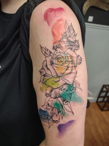 Explore tiki tattoo ideas, creative tattoo ideas in Williamston, available at Inkd Tattoo Parlor