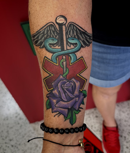 Explore yugioh tattoo ideas, creative tattoo ideas in Houston, available at Rose & Dagger Tattoo