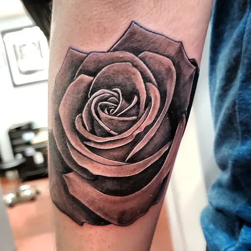 Explore song tattoo ideas, creative tattoo ideas in Mcminnville, available at Iron Tusk Tattoos