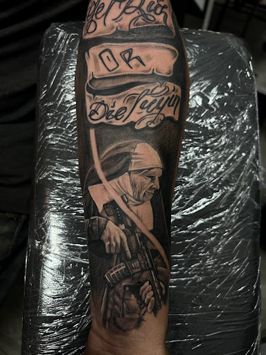Explore electricity tattoo ideas, creative tattoo ideas in Menomonie, available at Blue Dragon Tattoo