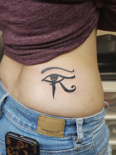 Explore geometric sleeve tattoo ideas, creative tattoo ideas in Reading, available at INKjection tattoo & body piercing.LLC