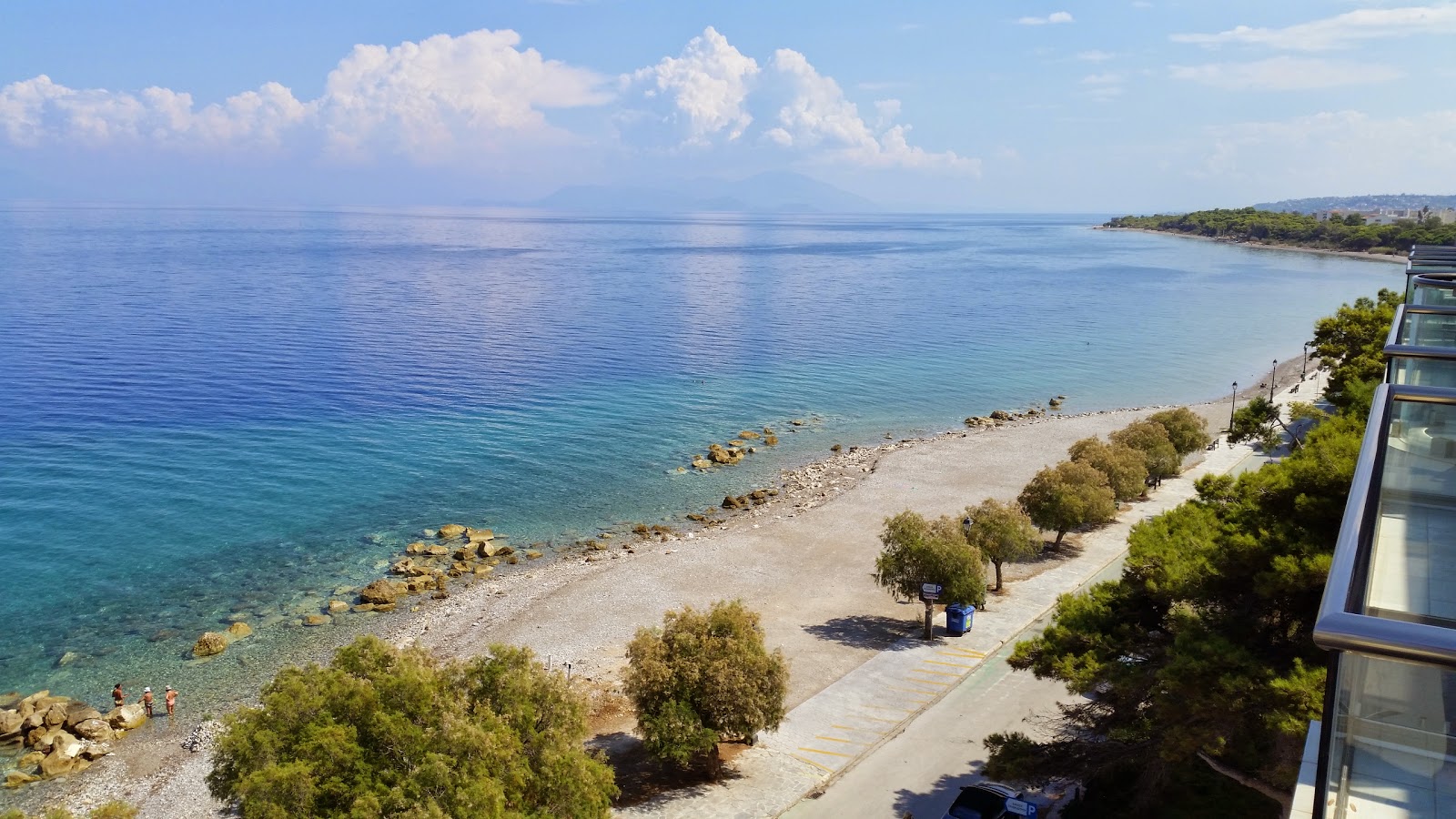 Fotografija Pefkias beach II z turkizna čista voda površino