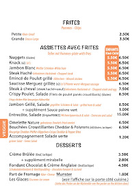 Menu du Friterie Au Petit Creux à Anould