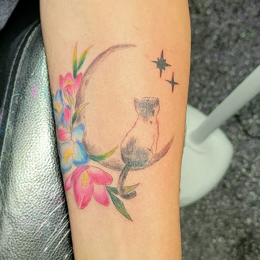 Explore tattoo ideas for date of birth, creative tattoo ideas in Sarasota, available at Z-Edge Tattoo and Body Piercing North Shop