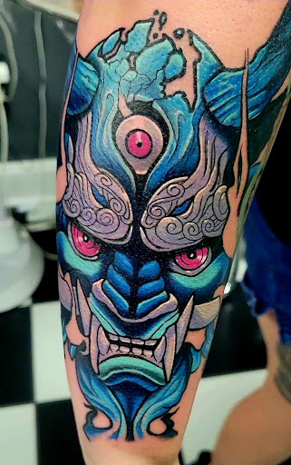 Explore memphis tattoo ideas, creative tattoo ideas in Columbia, available at Black Widow Tattoo