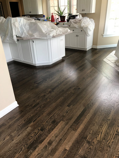 Brown Hardwood Floor Refinishing