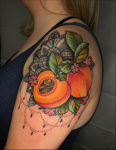 Explore mary poppins tattoo ideas, creative tattoo ideas in Lakeview, available at Backwoods Tattoo Studio