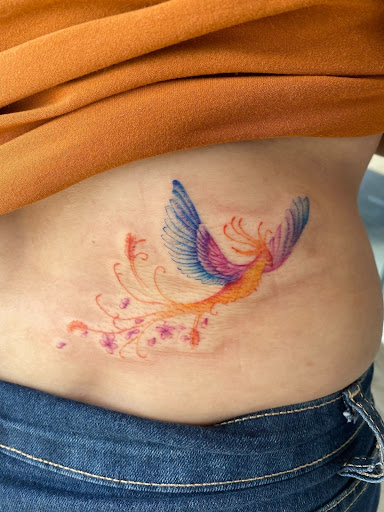 Explore breathe tattoo ideas, creative tattoo ideas in Goose Creek, available at Red Kirin Tattoo