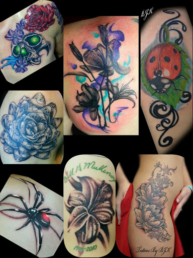 Explore street signs tattoo ideas, creative tattoo ideas in Lake Havasu City, available at Bombshell Body Art Studio