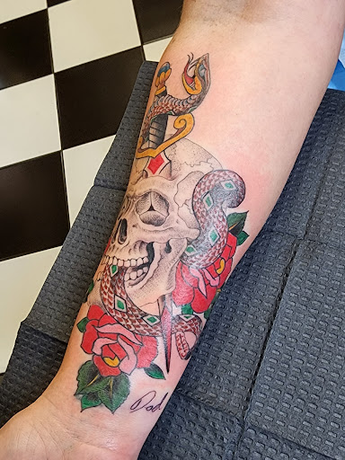 Explore 3 name tattoo ideas, creative tattoo ideas in Georgetown, available at Iron Rite Tattoo South