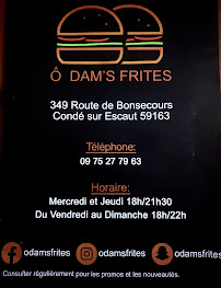O Dam's Frites à Condé-sur-l'Escaut carte