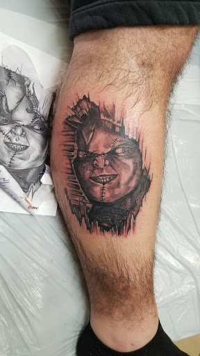 Explore mens inner bicep tattoo ideas, creative tattoo ideas in East Providence, available at Ink Therapy