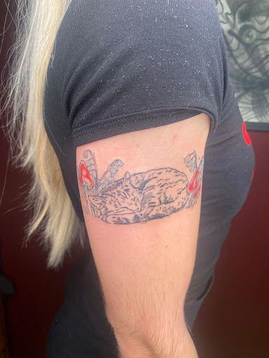 Find crystal tattoo ideas for your next unique tattoo in Kent at Rotten Peach Studios