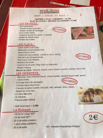 Menu / carte de Restaurant La Boucherie à Grenoble