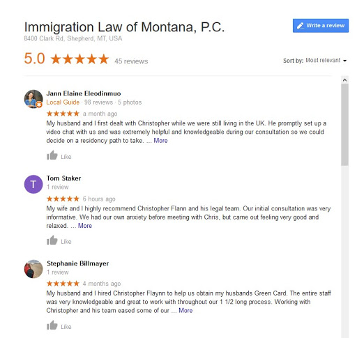 Attorney «Immigration Law of Montana, P.C.», reviews and photos