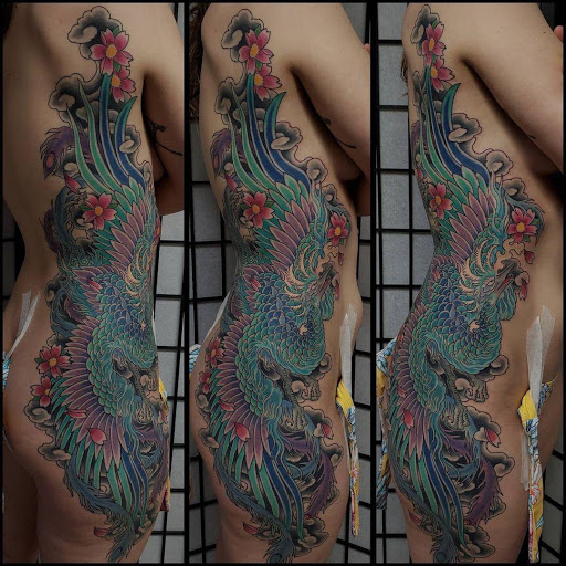 Explore ideas for thigh tattoos, creative tattoo ideas in Virginia Beach, available at Studio Evolve
