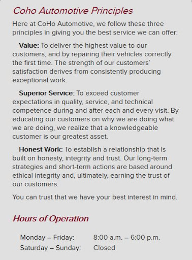 Auto Repair Shop «Coho Automotive», reviews and photos, 11452 Robertson Dr, Manassas, VA 20109, USA