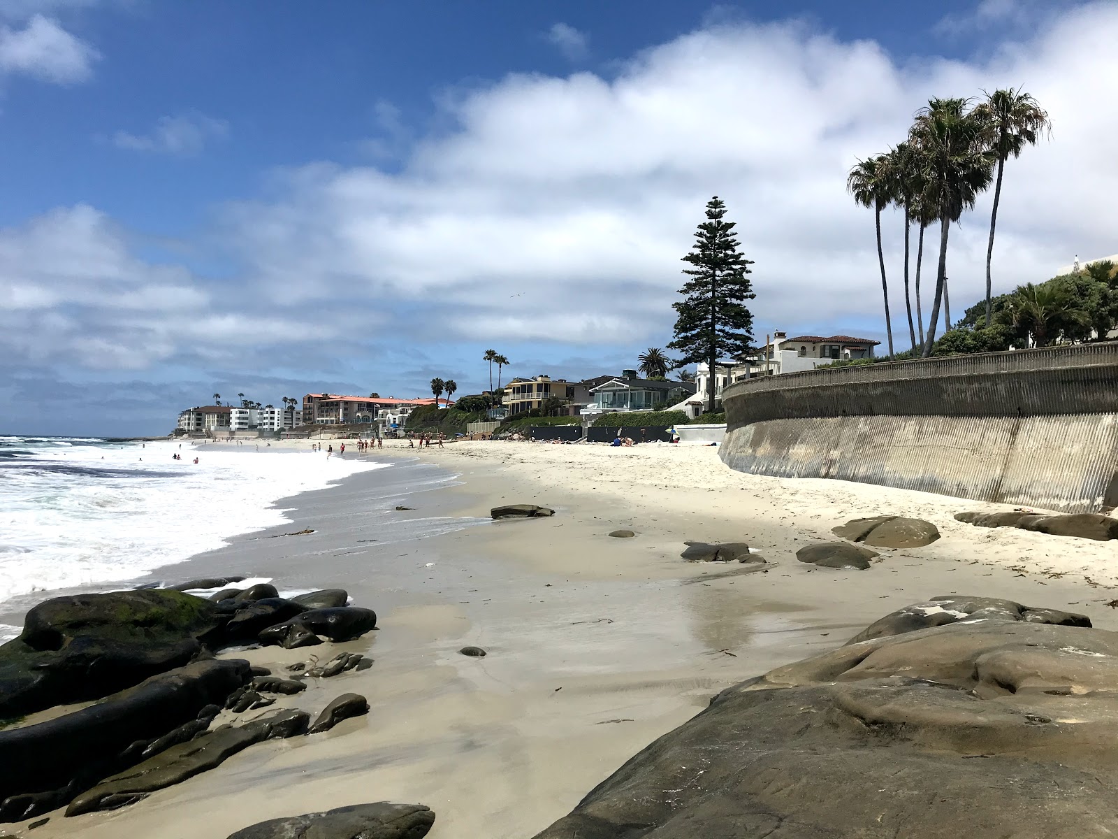 Photo of Marine Street beach and the settlement