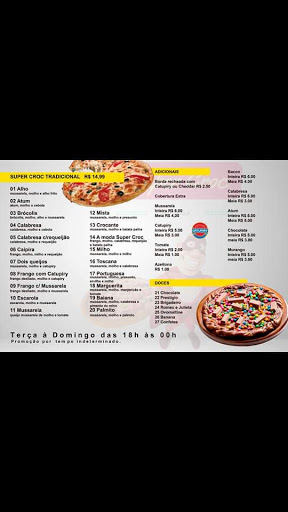 Logo da empresa - Pizzaria Super Croc