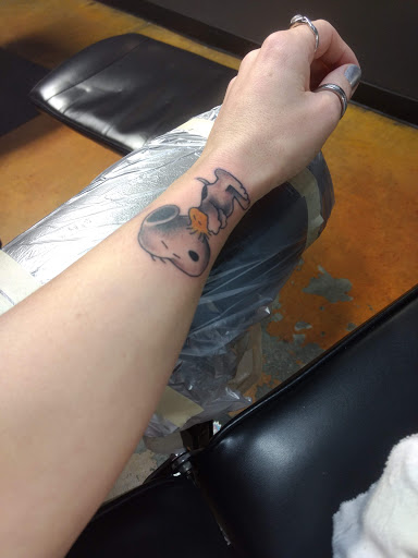 Explore shoulder tattoo ideas, creative tattoo ideas in Johnson City, available at Little Chicago Tattoo Company LLC