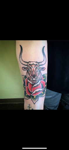 Explore patch work tattoo ideas, creative tattoo ideas in Tulsa, available at Electric Gnome Tattoo