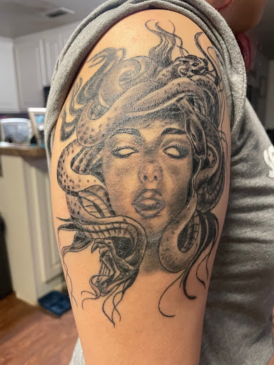 Explore nostalgia tattoo ideas, creative tattoo ideas in Lubbock, available at Pura Envidia Tattoo Shop