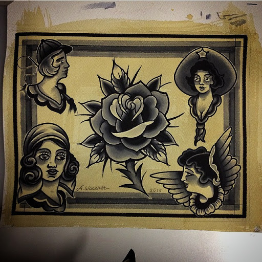 Explore girly sleeve tattoo ideas, creative tattoo ideas in Dekalb, available at Proton Tattoo