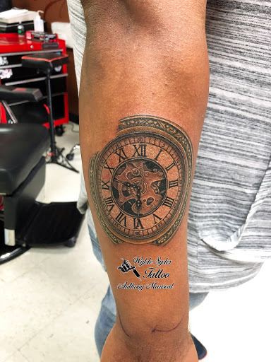 Explore soundwave tattoo ideas, creative tattoo ideas in San Diego, available at Wylde Sydes Tattoo & Body Piercing