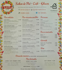 Menu / carte de Le Jardin ... à Mallemort