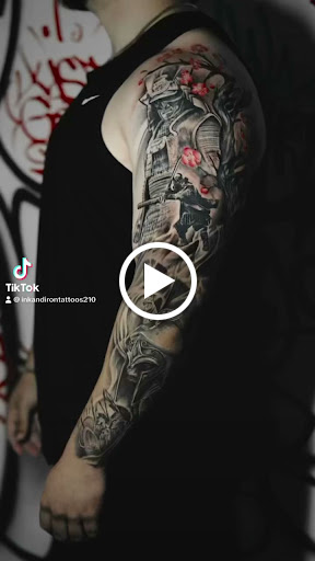 Explore mens back shoulder tattoo ideas, creative tattoo ideas in San Antonio, available at Ink & Iron Tattoos & Piercings