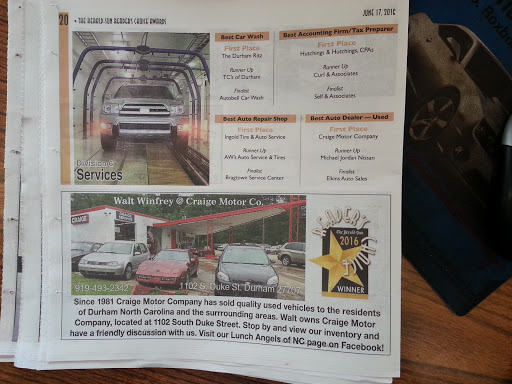 Used Car Dealer «Craige Motor Company», reviews and photos, 1102 S Duke St, Durham, NC 27707, USA
