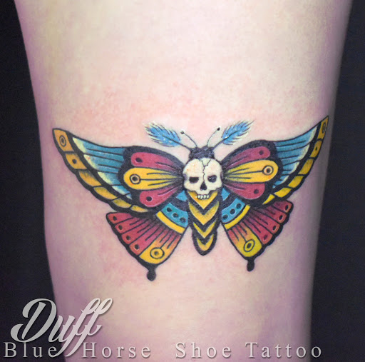 Explore black bear tattoo ideas, creative tattoo ideas in Portsmouth, available at World Famous Blue Horseshoe Tattoo and Piercing