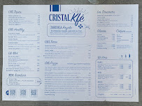 Restaurant Cristal Kfé à Biarritz (le menu)