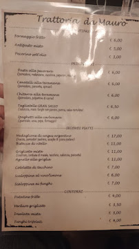 Trattoria Da Mauro Teramo à Teramo carte