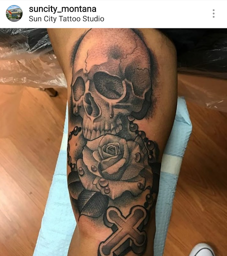 Explore m tattoo ideas, creative tattoo ideas in El Paso, available at Sun City Tattoo Montana