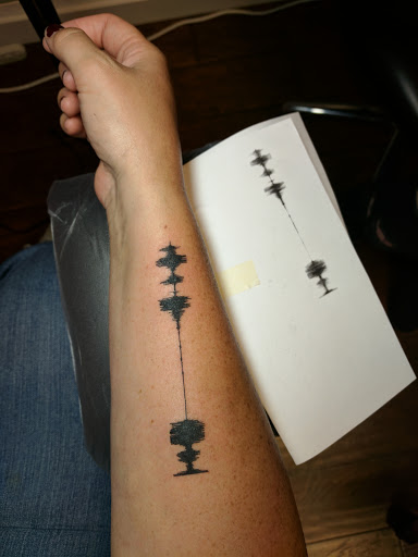 Explore kiss tattoo ideas, creative tattoo ideas in Waynesboro, available at Vice City Tattoo