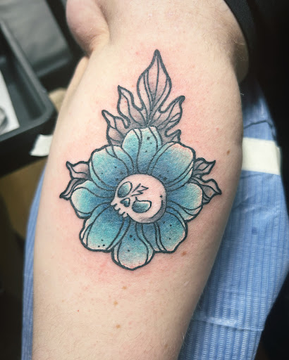 Explore forearm arm tattoo ideas, creative tattoo ideas in Cedar Falls, available at Tales Untold Tattoos