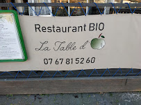 Restaurant biologique La table d'Oli à Gruissan - menu / carte