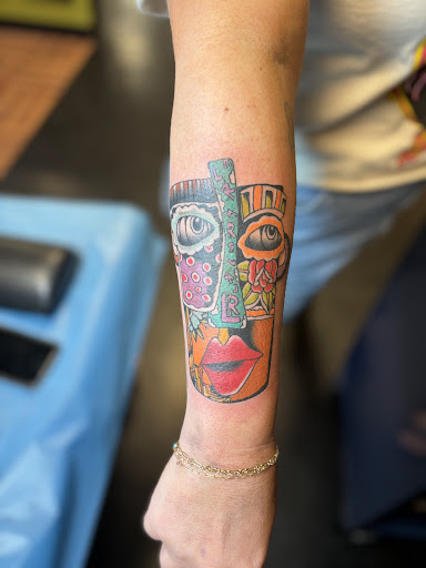 Explore barney tattoo ideas, creative tattoo ideas in Lawton, available at Liberty Port Tattoo