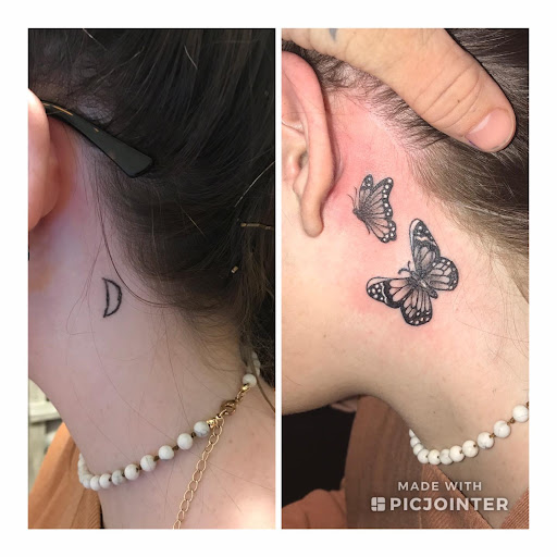 Explore tattoo ideas neck, creative tattoo ideas in Williamsburg, available at Relentless Ink