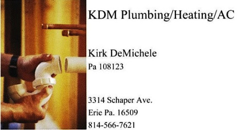 KDM Plumbing Heating & AC in Erie, Pennsylvania