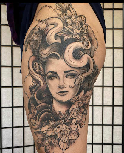 Explore tattoo ideas for side of stomach, creative tattoo ideas in Helena, available at Velvet Rose Tattoo