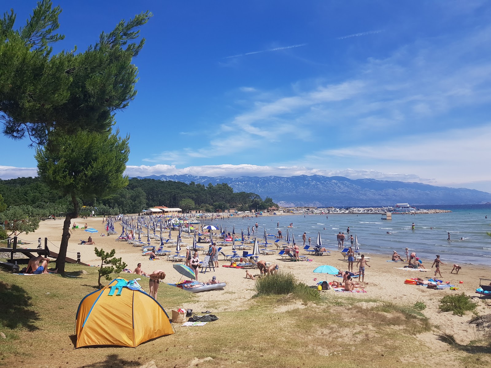 Foto van San Marino beach met fijne beige zand oppervlakte