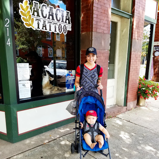 Explore foot print tattoo ideas, creative tattoo ideas in Lewisburg, available at Acacia Tattoo Co.