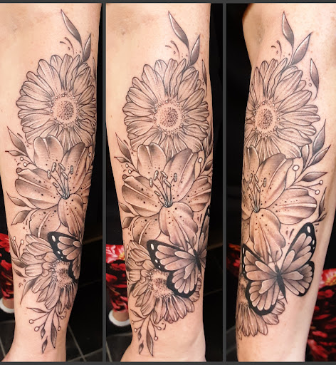 Explore father and daughter tattoo ideas, creative tattoo ideas in Great Falls, available at Sparrows and Arrows Tattoo