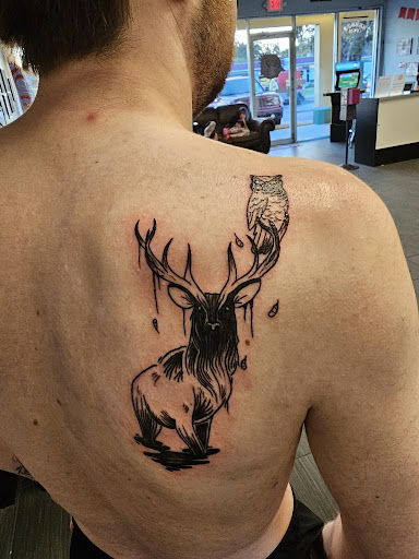 Explore aries sign tattoo ideas, creative tattoo ideas in Palm Harbor, available at Angry Owl Tattoo and Piercing