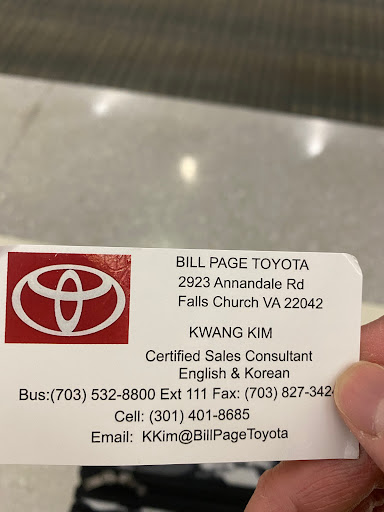 Toyota Dealer «Bill Page Toyota», reviews and photos, 2923 Annandale Rd, Falls Church, VA 22042, USA